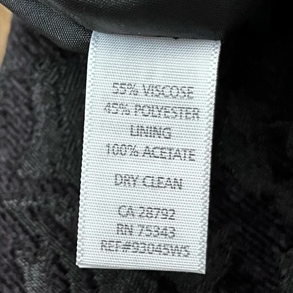 Willi Smith Women's Black Damask Mini Skirt Size 8 - Picture 7 of 7